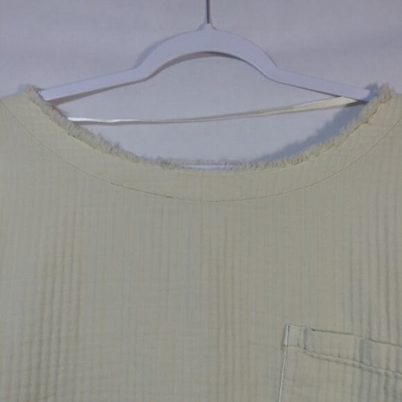 FREE PEOPLE We The Free Womens Tee Sunny Road Stylish Beige Size M - Picture 7 of 13